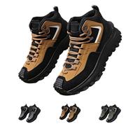 The First Young Shoes Men, Stivali con punta in acciaio Thefirstyoung, Scarponi da lavoro di sicurezza da uomo per escursioni all'aperto (Khaki,40)