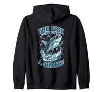 The Fish Don’t Stand a Chance Felpa con Cappuccio