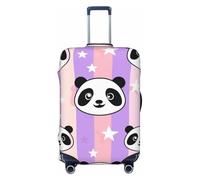 The Five Pointed Panda - Copertura elastica per valigia, da viaggio, antigraffio, con stampa, Nero , M