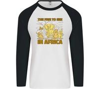 The Five To See IN Africa Safari Animali Uomo L/S Baseball T-Shirt