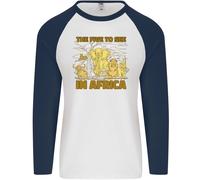 The Five To See IN Africa Safari Animali Uomo L/S Baseball T-Shirt