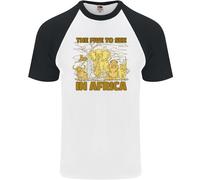 The Five To See IN Africa Safari Animali Uomo S/S Baseball T-Shirt