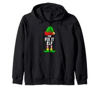 The Fix It Elf - Divertente Famiglia Natalizia Felpa con Cappuccio