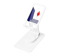 The Flag of Scarborough - Supporto da scrivania regolabile per iPhone e tutti i telefoni, rotazione a 360°, pieghevole integrato, base quadrata