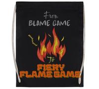 The Flame Game Borsa Sportiva Nera Unisex Unisex Sport Bag Black Gym Sack