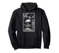 The Flamingo Tarot Card Felpa con Cappuccio
