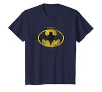 The Flash Movie Batman Logo Distressed Maglietta, Bambini, Navy, 2 Anni