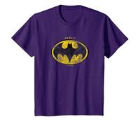 The Flash Movie Batman Logo Distressed Maglietta, Bambini, Viola, 12 Anni