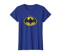 The Flash Movie Batman Logo Distressed Maglietta, Donna, Blu Reale, M