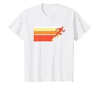 The Flash Retro Bars Maglietta, Bambini, Bianco, 2 Anni