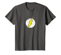 The Flash Rough Flash Logo Maglietta, Bambini, Asfalto, 12 Anni