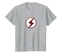 The Flash TV Series Kid Flash Logo Maglietta, Bambini, Grigio Melange, 6 Anni