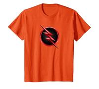 The Flash TV Series Reverse Flash Logo Maglietta, Bambini, Arancio, 3 Anni