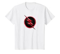 The Flash TV Series Reverse Flash Logo Maglietta, Bambini, Bianco, 8 Anni