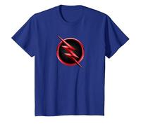 The Flash TV Series Reverse Flash Logo Maglietta, Bambini, Blu Reale, 6 Anni