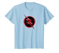 The Flash TV Series Reverse Flash Logo Maglietta, Bambini, Celeste, 3 Anni