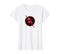 The Flash TV Series Reverse Flash Logo Maglietta, Donna, Bianco, M