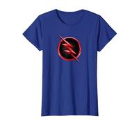 The Flash TV Series Reverse Flash Logo Maglietta, Donna, Blu Reale, S