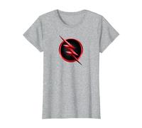 The Flash TV Series Reverse Flash Logo Maglietta, Donna, Grigio Melange, S