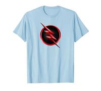 The Flash TV Series Reverse Flash Logo Maglietta, Uomo, Celeste, M