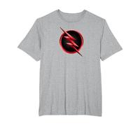 The Flash TV Series Reverse Flash Logo Maglietta, Uomo Taglie Grandi, Grigio Melange, 2X Tall
