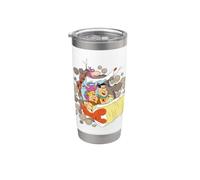 The Flintstones Coming Through Bicchiere termico in acciaio inox doppia parete