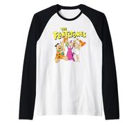 The Flintstones Dino Raising The Kids Maglia con Maniche Raglan