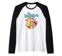 The Flintstones Family Circle Maglia con Maniche Raglan