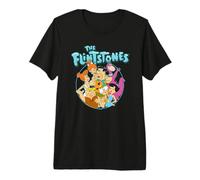 The Flintstones Family Circle Maglietta Premium