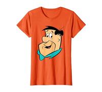 The Flintstones Fred Face Maglietta, Donna, Arancio, XL