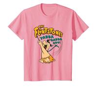 The Flintstones Fred Flintstone Yabba Dabba Doo Maglietta, Bambini, Rosa, 2 Anni