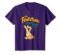 The Flintstones Fred Flintstone Yabba Dabba Doo Maglietta, Bambini, Viola, 8 Anni