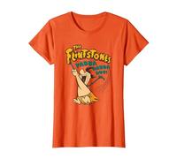 The Flintstones Fred Flintstone Yabba Dabba Doo Maglietta, Donna, Arancio, XS