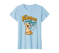 The Flintstones Fred Flintstone Yabba Dabba Doo Maglietta, Donna, Celeste, L