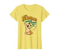 The Flintstones Fred Flintstone Yabba Dabba Doo Maglietta, Donna, Limone, S