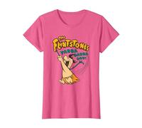 The Flintstones Fred Flintstone Yabba Dabba Doo Maglietta, Donna, Rosa mélange, L
