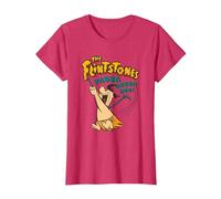 The Flintstones Fred Flintstone Yabba Dabba Doo Maglietta, Donna, Rosso mélange, 3XL