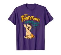 The Flintstones Fred Flintstone Yabba Dabba Doo Maglietta, Uomo, Viola, L