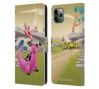 THE FLINTSTONES PERSONAGGI CUSTODIA COVER PORTAFOGLIO IN PELLE PER APPLE iPHONE