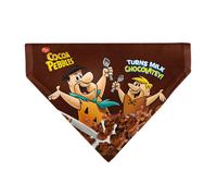The Flintstones Pet Bandana Cocoa Pebbles Fred and Barney Rubble Cereal Box Prin