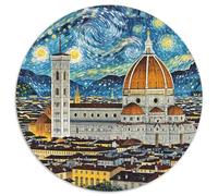 The Florence Cathedral 1000 Pezzi Jigsaw Architecture Forma Rotonda Puzzle Per Lei O Lui Giocattolo Antistress Arte Ecofriendly 1000pcs (67.5x67.5cm)