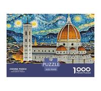 The Florence Cathedral 1000 Pezzi Puzzle Architecture Per Adulti E Ragazzi/Bambini Qualità Premium Collection Sfida Mentale Relax 70x50cm/1000pcs