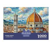 The Florence Cathedral 1000 Pezzi Puzzle Architecture Per Adulti E Ragazzi/Bambini Qualità Premium Multicolore Intrattenimento Creativo Relax 70x50cm/1000pcs