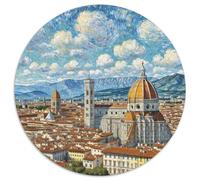 The Florence Cathedral 1000 Pezzi Puzzle Architecture Puzzle Rotondo Per Lei O Lui Giocattolo Antistress Arte Ecofriendly 1000pcs (67.5x67.5cm)