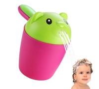 The Flow Bath Rinse Cup | Tazza per lavare i capelli + corpo | Rinserr Cup per il bagnetto con manico facile + doccia a pioggia rimovibile | Rinser Withh 2 Pack Cradle Cap Brush for Kids Toddler Body