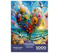 The Flower of Love Jigsaw Puzzle,1000 Pezzi Classici, Per Adulti E Bambini A Partire Da 12 Anni Giochi Del Cervello Sfida Impossibile - Decorazione Della Casa 70x50cm/1000pcs