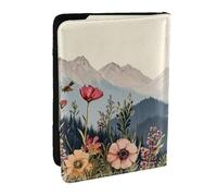 The Flowers are in Full Bloom. Porta passaporto stampato, da viaggio, in pelle PU, organizer per passaporto, per uomini e donne, 16,5 cm