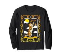 The Fool Cat Arcana Tarocchi Carta Mystical Wiccan Maglia a Manica