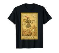 The Fool Tarocco Carta Gothic Dark Academia Vintage Mystic Maglietta
