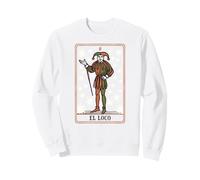 The Fool Tarot Jester, Major Arcana 0, Arte retrò Spagnola Felpa